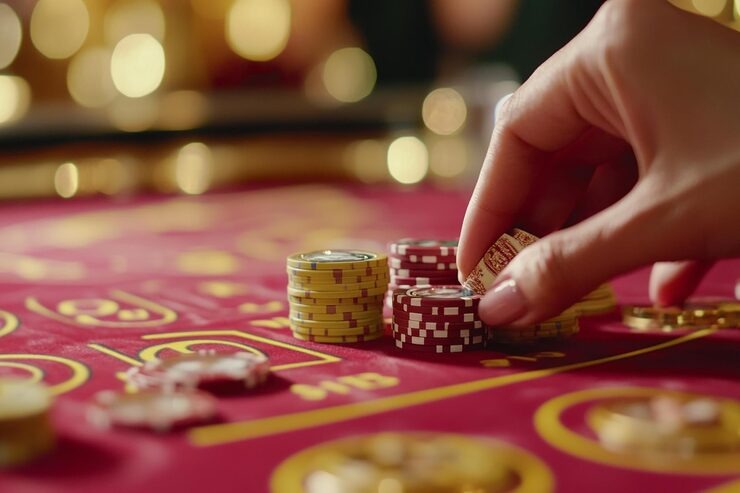 Live blackjack table on n78bet login showing dealer cards and player interface on mobile screen